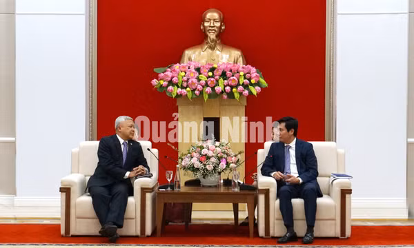 Chủ tịch UBND tỉnh Nguyễn Tường Văn tiếp xã giao Đại sứ Đặc mệnh toàn quyền nước Cộng hòa Indonesia tại Việt Nam, tháng 11-2020
