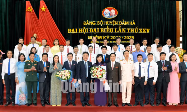 Đại hội đại biểu Đảng bộ huyện Đầm Hà lần thứ XXV, nhiệm kỳ 2020-2025, tháng 5-2020