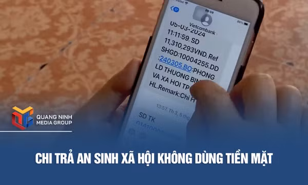 Chi trả an sinh xã hội không dùng tiền mặt