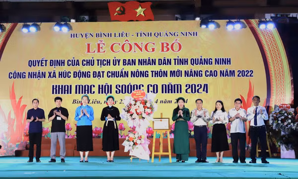 Xã Húc Động (Bình Liêu) đạt chuẩn nông thôn mới nâng cao năm 2022