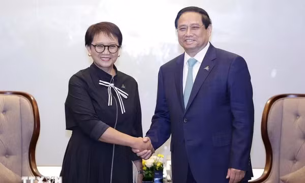 Thủ tướng Phạm Minh Chính tiếp Bộ trưởng Ngoại giao Indonesia Retno Marsudi