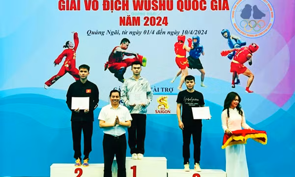 Quảng Ninh giành 2 HCV tại Giải Vô địch Wushu quốc gia 2024
