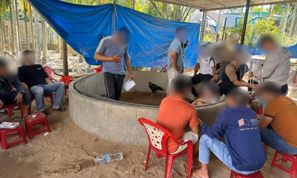 Triệt phá sới gà trong ngôi nhà kín cổng