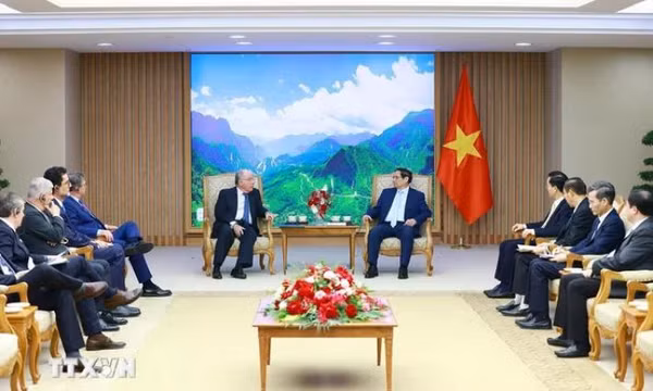 Thủ tướng Phạm Minh Chính tiếp Bộ trưởng Ngoại giao Brazil Mauro Vieira