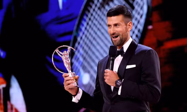 Vượt qua Messi, Djokovic đoạt 'Oscar của thể thao'