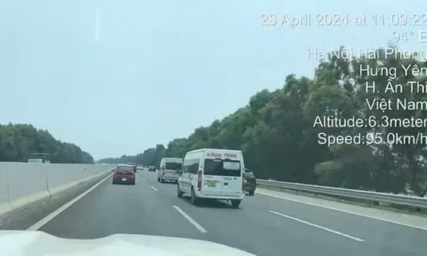 Tước giấy phép lái xe, phạt tài xế lạng lách trên cao tốc