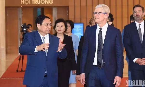 Mở rộng hợp tác đầu tư, hỗ trợ Việt Nam tham gia sâu hơn chuỗi giá trị toàn cầu của Apple