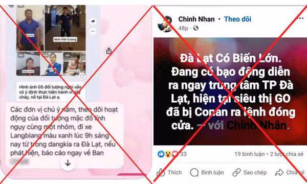 Công an Lâm Đồng bác tin 'Đà Lạt xảy ra biến lớn, bạo động'