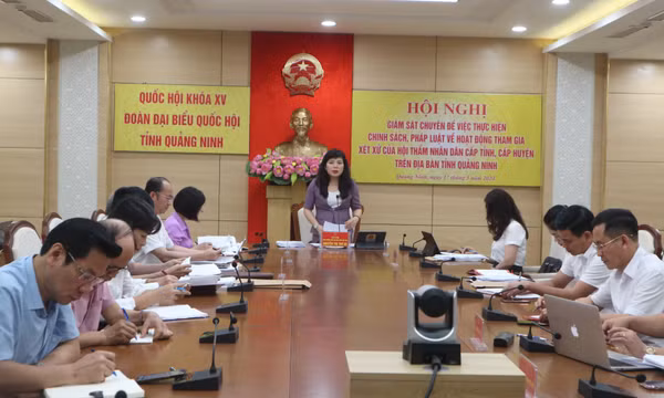 Đoàn ĐBQH tỉnh giám sát việc thực hiện chính sách pháp luật về hoạt động tham gia xét xử của Hội thẩm nhân dân