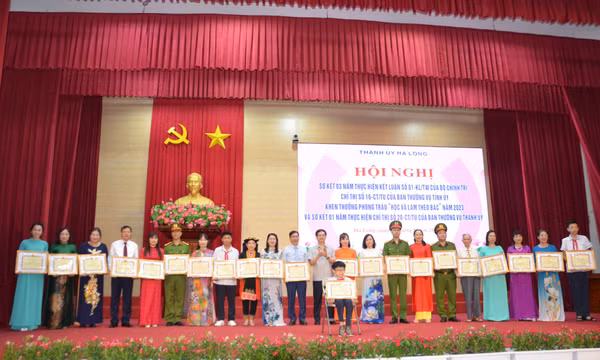 TP Hạ Long: Sơ kết 3 năm thực hiện Kết luận số 01-KL/TW của Bộ Chính trị