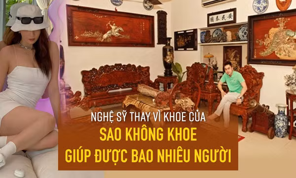 Nghệ sỹ thay vì khoe của sao không khoe giúp được bao nhiêu người?