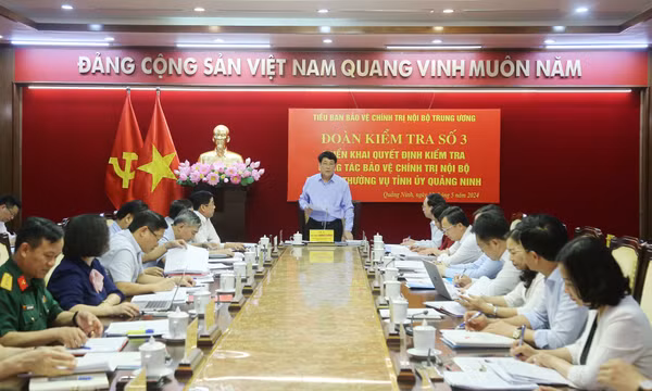 Kiểm tra công tác bảo vệ chính trị nội bộ tại Ban Thường vụ Tỉnh ủy Quảng Ninh