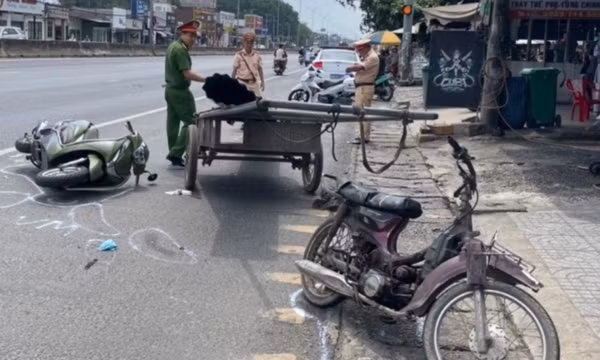 Va chạm với xe chở tôn, nam thanh niên bị cắt lìa tay, tử vong tại chỗ