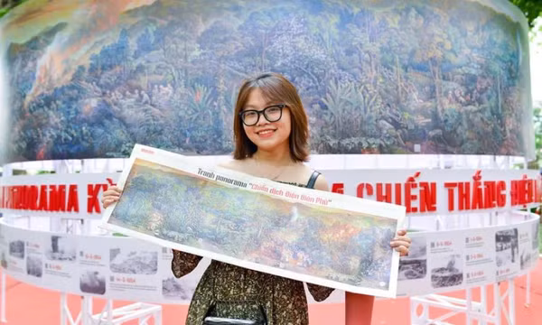 Báo Nhân Dân tặng bạn đọc 100.000 bản phụ san tranh panorama 'Chiến dịch Điện Biên Phủ'