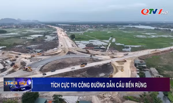 Tích cực thi công đường dẫn cầu Bến Rừng