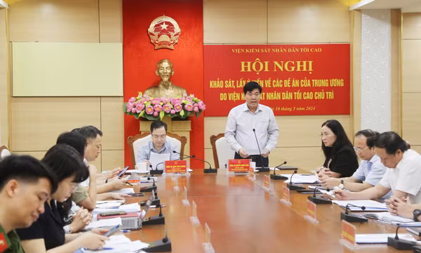 Viện Kiểm sát nhân dân tối cao khảo sát, lấy ý kiến về các đề án của Trung ương