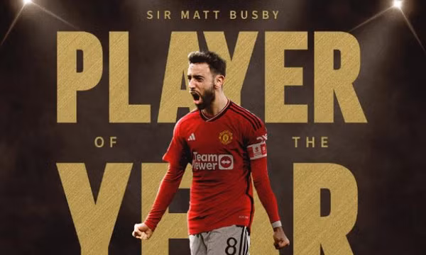Man United công bố Cầu thủ xuất sắc nhất mùa