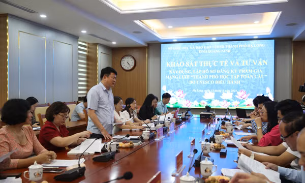 Tham vấn xây dựng, lập hồ sơ đăng ký TP Hạ Long tham gia mạng lưới “Thành phố học tập toàn cầu”