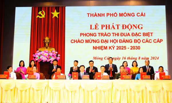TP Móng Cái phát động phong trào thi đua đặc biệt chào mừng Đại hội Đảng các cấp nhiệm kỳ 2025-2030