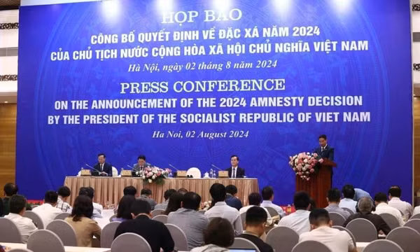Họp báo công bố Quyết định về đặc xá năm 2024 của Chủ tịch nước