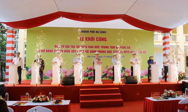 TP Hạ Long đồng loạt khởi công các dự án trọng điểm chào mừng đại hội Đảng các cấp