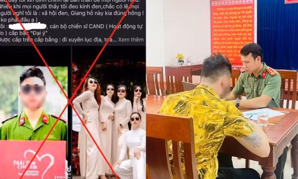 Ghép ảnh trang phục công an để câu like, thanh niên ở Hội An bị xử phạt