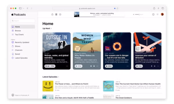 Apple Podcasts chính thức ra mắt phiên bản web