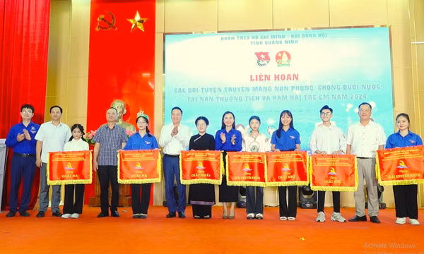 Liên hoan các đội tuyên truyền măng non “Phòng chống đuối nước, tai nạn thương tích và xâm hại trẻ em năm 2024”