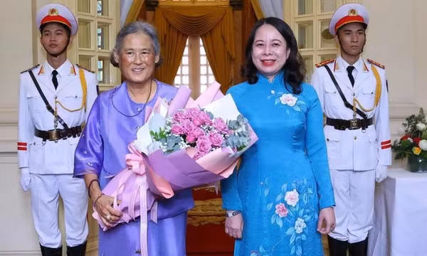 Phó Chủ tịch nước Võ Thị Ánh Xuân tiếp Công chúa Thái Lan Maha Chakri Sirindhorn