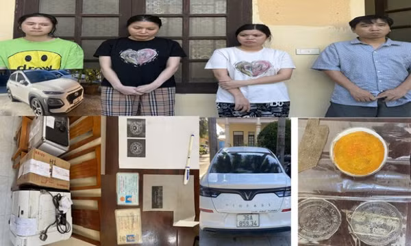 Bắt 4 đối tượng thuê hàng loạt ô tô tự lái rồi mang đi bán