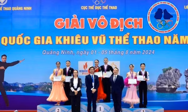 Quảng Ninh giành 17 HCV Giải vô địch trẻ Khiêu vũ thể thao Quốc gia 2024