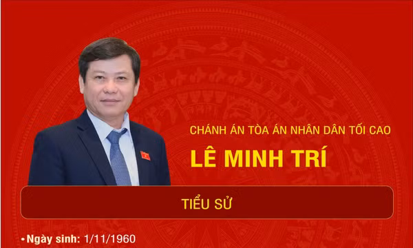Tiểu sử Chánh án Tòa án nhân dân tối cao Lê Minh Trí