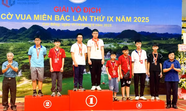 Giải Vô địch Cờ vua miền Bắc 2025: Quảng Ninh giành 15 HCV