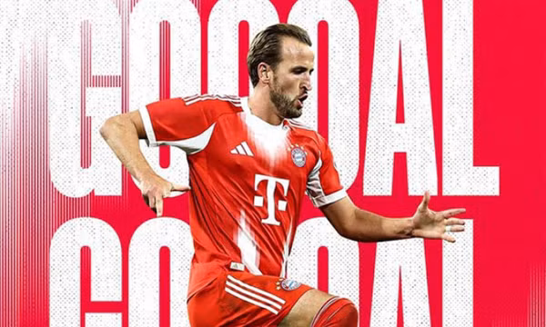 Kane ghi cú đúp, Bayern Munich thắng đậm Hamburg