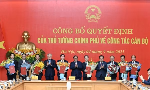 Công bố Quyết định của Thủ tướng Chính phủ về công tác cán bộ