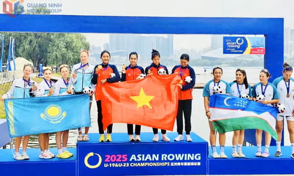Giải Vô địch Rowing trẻ U19, U23 Châu Á: Quảng Ninh giành 2 HCV, 1 HCB 