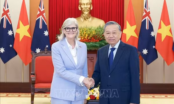Tổng Bí thư Tô Lâm tiếp Toàn quyền Australia Sam Mostyn