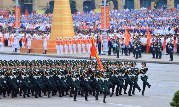 Chùm ảnh: Các khối diễu binh của quân đội nhân dân Việt Nam tại A80