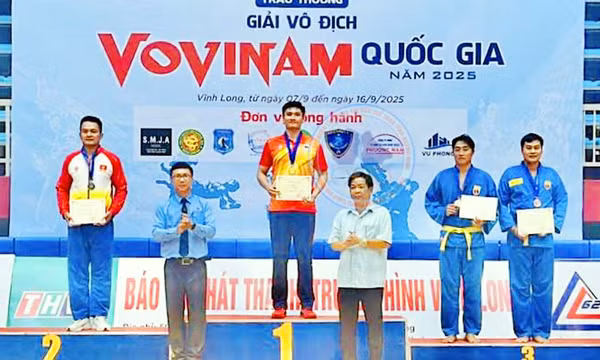 Giải Vô địch Vovinam quốc gia 2025: Quảng Ninh giành 4 huy chương