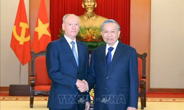 Tổng Bí thư Tô Lâm tiếp Trợ lý Tổng thống, Chủ tịch Hội đồng Biển Liên bang Nga