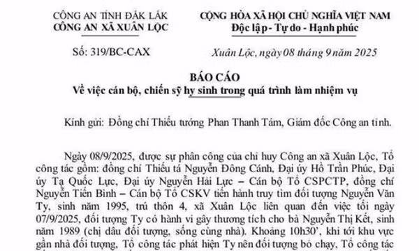 Bắt được nghi phạm đâm thiếu tá công an ở Đắk Lắk tử vong