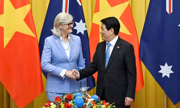 Chủ tịch nước Lương Cường hội đàm với Toàn quyền Australia Sam Mostyn