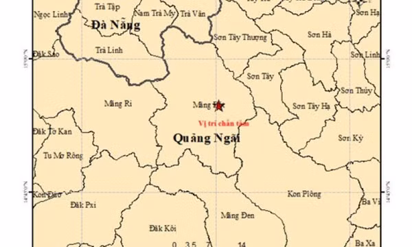 Xuất hiện động đất cường độ lớn ở Quảng Ngãi, nhà cách 150 kilomet vẫn bị rung lắc