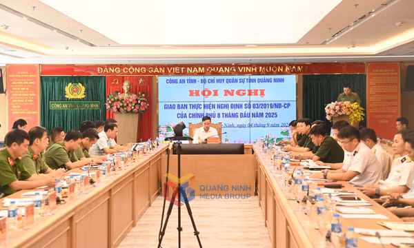 Công an tỉnh - Bộ CHQS tỉnh Quảng Ninh: Giao ban thực hiện Nghị định số 03/2019/NĐ-CP của Chính phủ