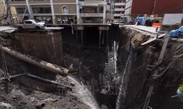 Sụt lún nghiêm trọng ở thủ đô của Thái Lan