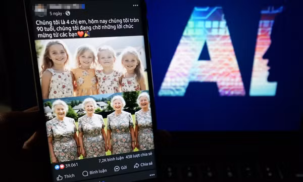 Ảnh AI - công cụ 'câu like' trên mạng xã hội