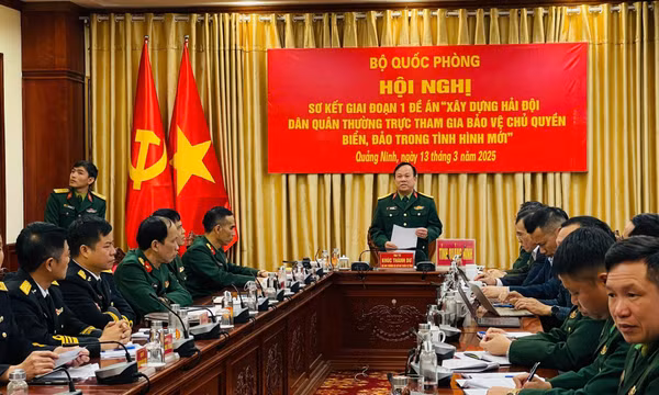 Sơ kết giai đoạn 1 Đề án “Xây dựng Hải đội dân quân thường trực tham gia bảo vệ chủ quyền biển, đảo trong tình hình mới”