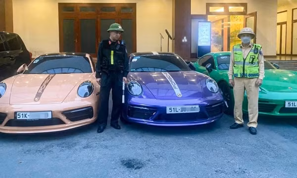 Đoàn xe Porsche vượt ẩu trên cao tốc 2 làn: Xử phạt 4 tài xế ở TP.HCM và Đồng Nai