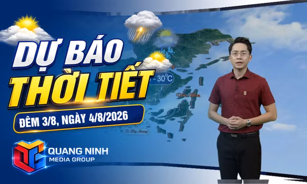 Bản tin dự báo thời tiết đêm 3, ngày 4/8/2026