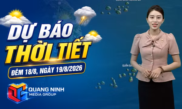 Dự báo thời tiết đêm 18, ngày 19/8/2026